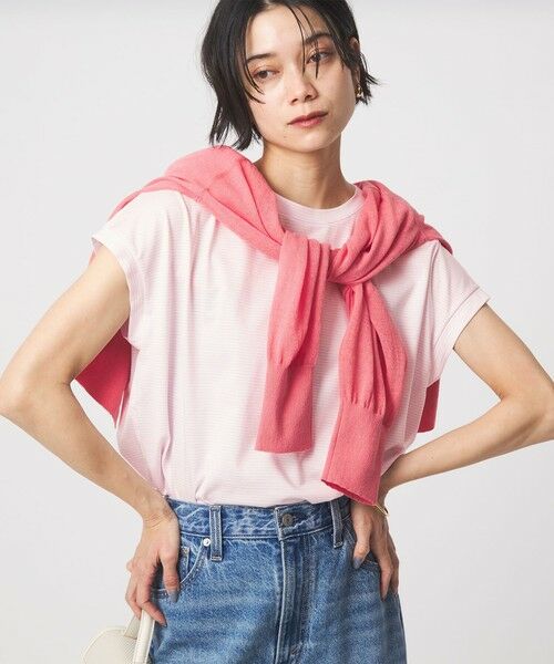 green label relaxing / グリーンレーベル リラクシング Tシャツ | グロッシー フレンチスリーブ Tシャツ 制菌（その他3）