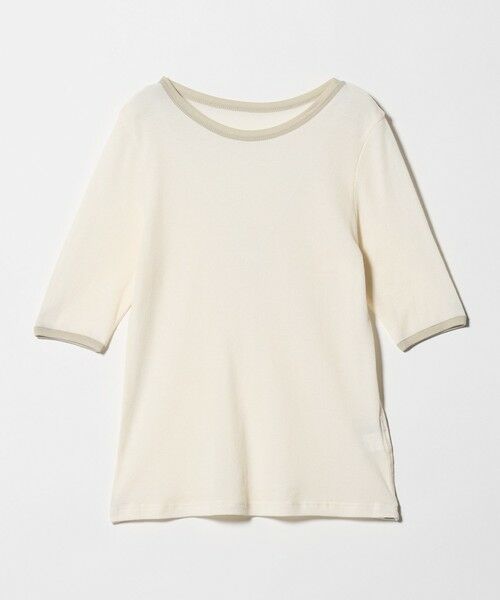 green label relaxing / グリーンレーベル リラクシング Tシャツ | シアー リンガー Tシャツ（OFF WHITE）