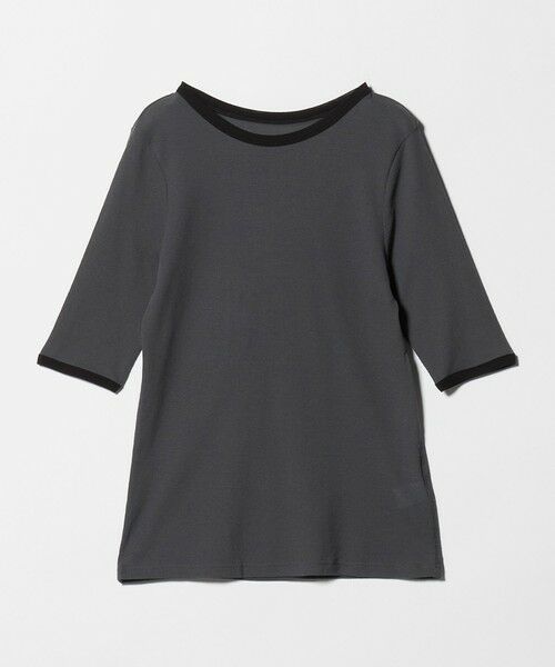 green label relaxing / グリーンレーベル リラクシング Tシャツ | シアー リンガー Tシャツ（DK.GRAY）