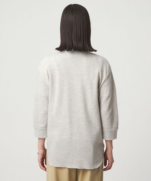 green label relaxing / グリーンレーベル リラクシング カットソー | 【WEB限定】＜at ease＞ワッフル ヘンリーネック 5分袖 カットソー | 詳細15