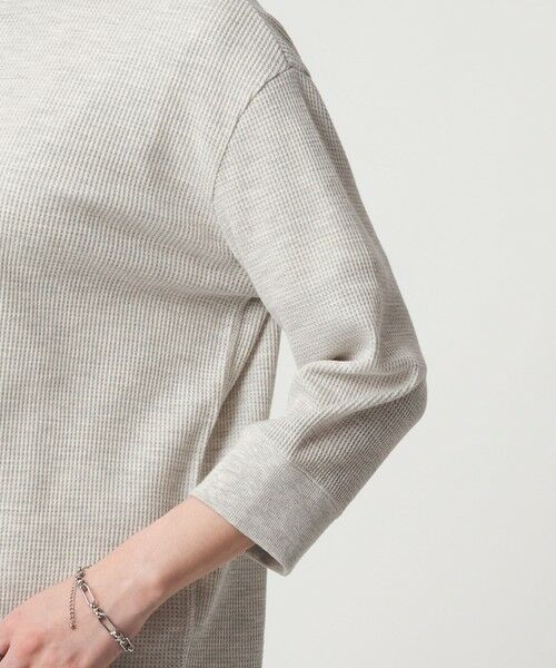green label relaxing / グリーンレーベル リラクシング カットソー | 【WEB限定】＜at ease＞ワッフル ヘンリーネック 5分袖 カットソー | 詳細17