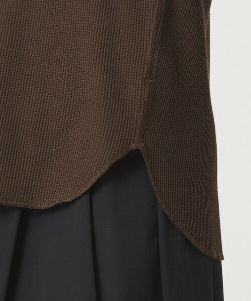green label relaxing / グリーンレーベル リラクシング カットソー | 【WEB限定】＜at ease＞ワッフル ヘンリーネック 5分袖 カットソー | 詳細29
