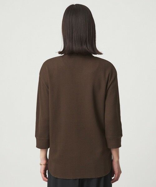 green label relaxing / グリーンレーベル リラクシング カットソー | 【WEB限定】＜at ease＞ワッフル ヘンリーネック 5分袖 カットソー | 詳細18