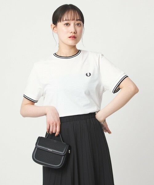 green label relaxing / グリーンレーベル リラクシング Tシャツ | 【WEB限定】＜FRED PERRY＞ツインティップ Tシャツ（WHITE）
