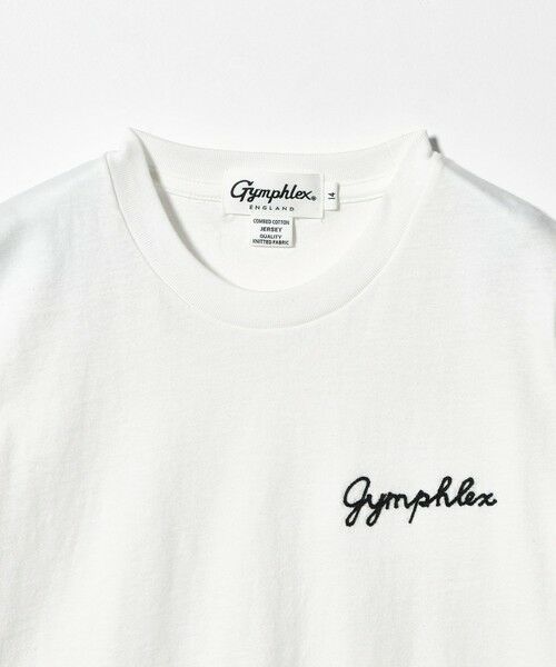 green label relaxing / グリーンレーベル リラクシング Tシャツ | ＜Gymphlex＞ショートスリーブ エンブロイダリー Tシャツ | 詳細7