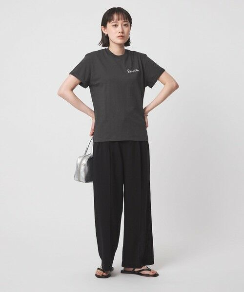 green label relaxing / グリーンレーベル リラクシング Tシャツ | ＜Gymphlex＞ショートスリーブ エンブロイダリー Tシャツ | 詳細10