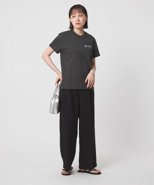 green label relaxing / グリーンレーベル リラクシング Tシャツ | ＜Gymphlex＞ショートスリーブ エンブロイダリー Tシャツ | 詳細11
