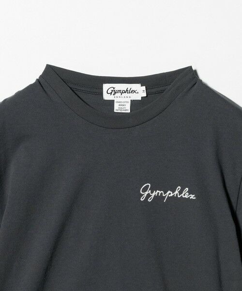 green label relaxing / グリーンレーベル リラクシング Tシャツ | ＜Gymphlex＞ショートスリーブ エンブロイダリー Tシャツ | 詳細3