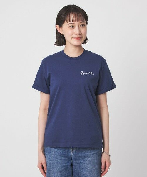 green label relaxing / グリーンレーベル リラクシング Tシャツ | ＜Gymphlex＞ショートスリーブ エンブロイダリー Tシャツ | 詳細18