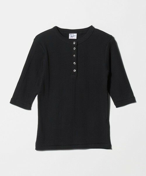 green label relaxing / グリーンレーベル リラクシング カットソー | ＜Robert P. Miller＞ヘンリーネック 5分袖 プルオーバー カットソー | 詳細14
