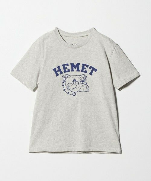 green label relaxing / グリーンレーベル リラクシング Tシャツ | 【別注】＜MIXTA＞ショートスリーブ プリント Tシャツ ミディアムグレー（MD.GRAY）