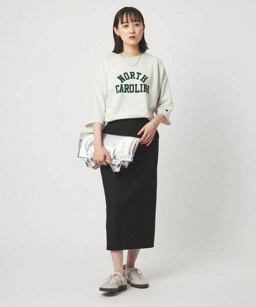 green label relaxing / グリーンレーベル リラクシング カットソー | 【別注】＜Champion＞6分袖 プリント スウェット プルオーバー | 詳細7