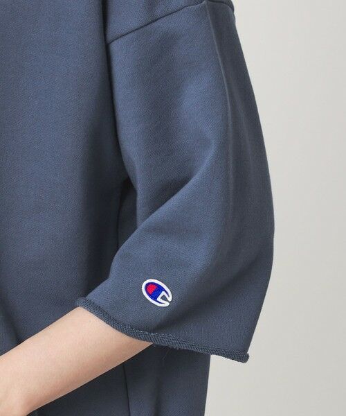 green label relaxing / グリーンレーベル リラクシング カットソー | 【別注】＜Champion＞6分袖 プリント スウェット プルオーバー | 詳細16