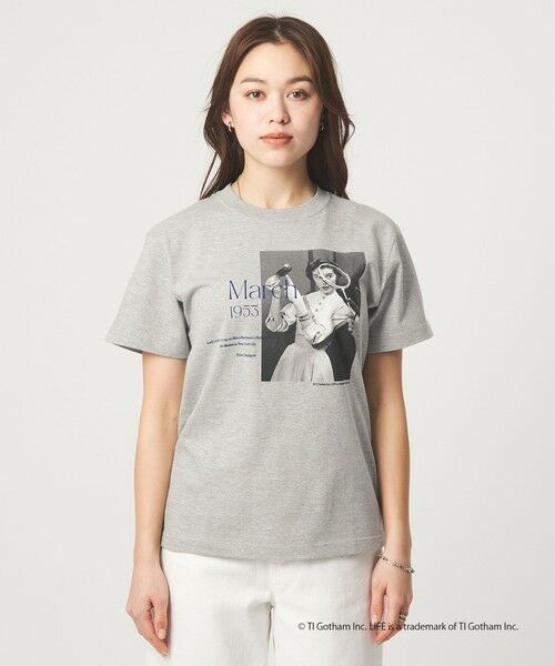 green label relaxing / グリーンレーベル リラクシング Tシャツ | 【別注】＜GOOD ROCK SPEED＞LIFE PC ショートスリーブTシャツ ミディアムグレー | 詳細4