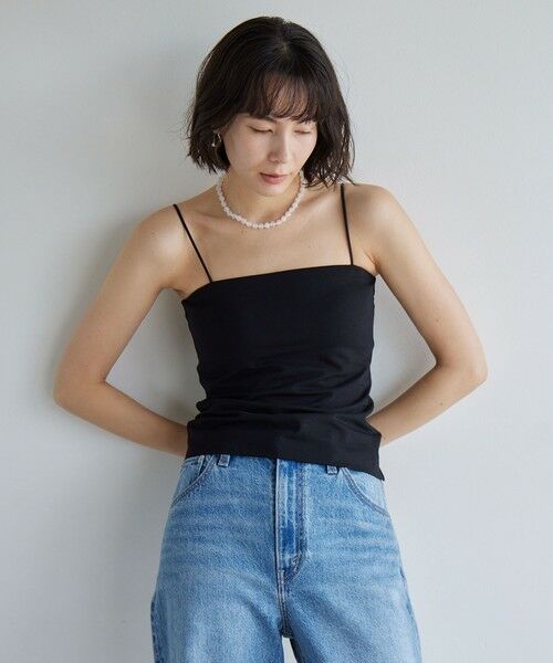 green label relaxing / グリーンレーベル リラクシング キャミソール・チューブトップ | ベアトップキャミソール / カップインナー | 詳細15