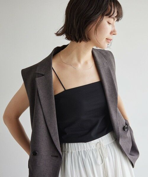 green label relaxing / グリーンレーベル リラクシング キャミソール・チューブトップ | ベアトップキャミソール / カップインナー | 詳細21