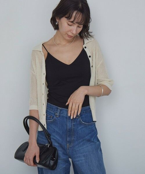 green label relaxing / グリーンレーベル リラクシング キャミソール・チューブトップ | Vネックキャミソール / カップインナー | 詳細9