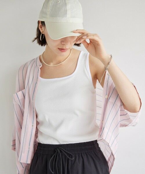 green label relaxing / グリーンレーベル リラクシング タンクトップ | デコルテタンクトップ / カップインナー | 詳細3