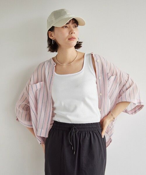 green label relaxing / グリーンレーベル リラクシング タンクトップ | デコルテタンクトップ / カップインナー | 詳細4