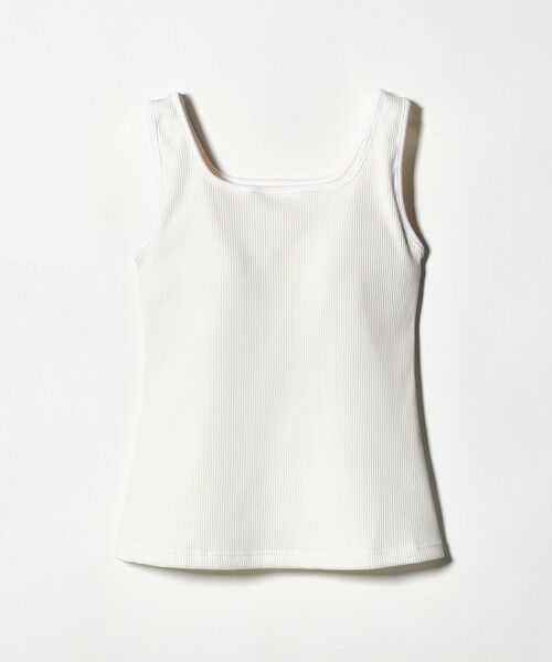 green label relaxing / グリーンレーベル リラクシング タンクトップ | デコルテタンクトップ（OFF WHITE）