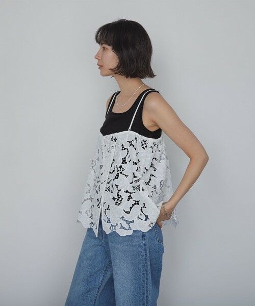 green label relaxing / グリーンレーベル リラクシング タンクトップ | デコルテタンクトップ / カップインナー | 詳細10