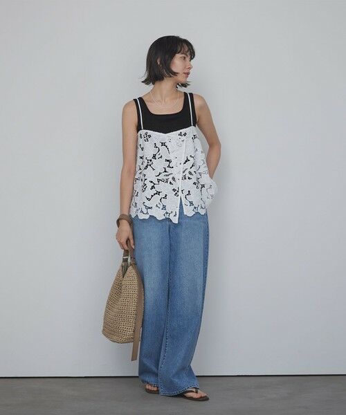 green label relaxing / グリーンレーベル リラクシング タンクトップ | デコルテタンクトップ / カップインナー | 詳細11