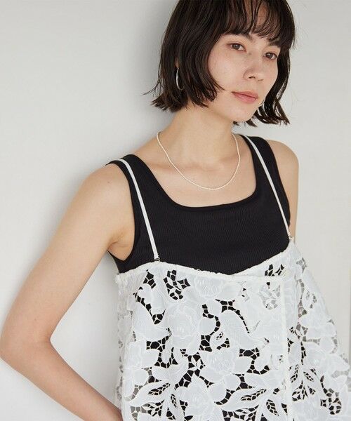 green label relaxing / グリーンレーベル リラクシング タンクトップ | デコルテタンクトップ / カップインナー | 詳細13