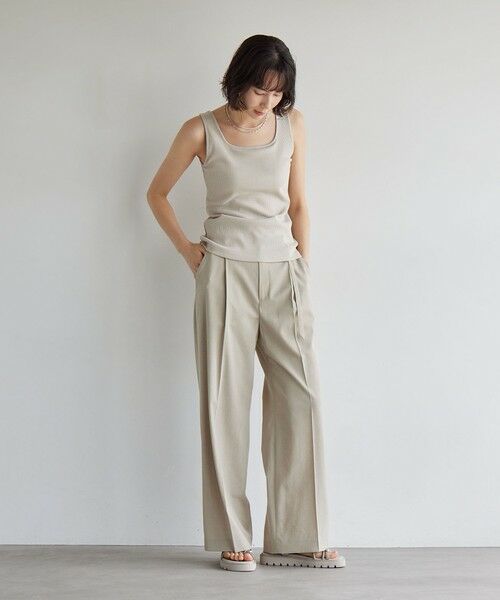 green label relaxing / グリーンレーベル リラクシング タンクトップ | デコルテタンクトップ / カップインナー | 詳細21