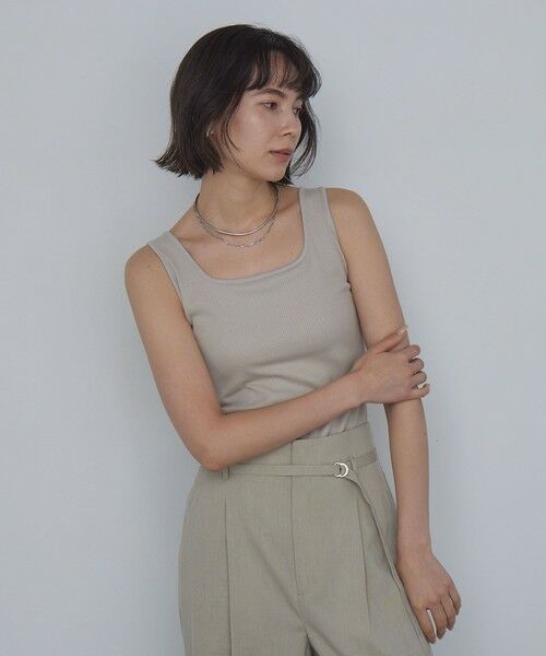 green label relaxing / グリーンレーベル リラクシング タンクトップ | デコルテタンクトップ / カップインナー | 詳細12