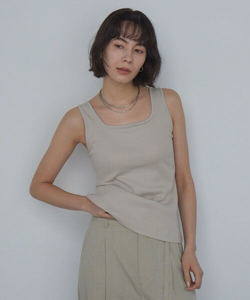 green label relaxing / グリーンレーベル リラクシング タンクトップ | デコルテタンクトップ / カップインナー | 詳細15