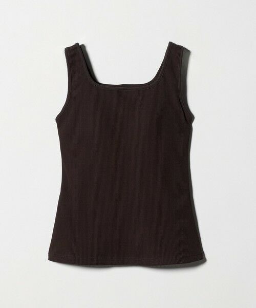 green label relaxing / グリーンレーベル リラクシング タンクトップ | デコルテタンクトップ（DK.BROWN）