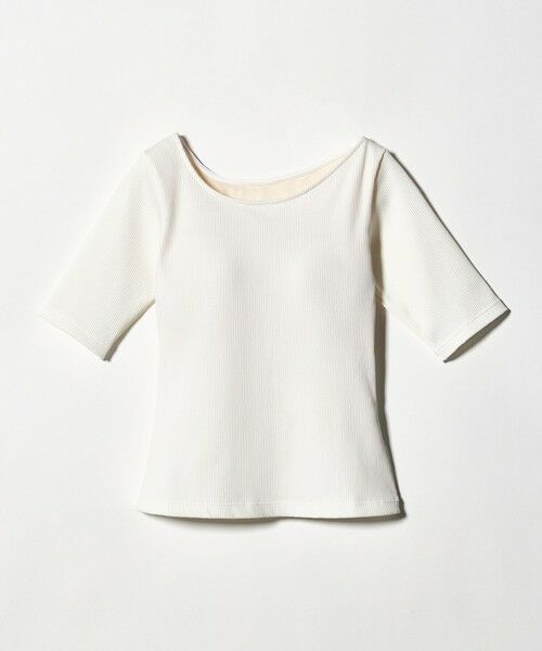 green label relaxing / グリーンレーベル リラクシング Tシャツ | カップデザインネックTシャツ（OFF WHITE）