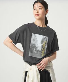 green label relaxing / グリーンレーベル リラクシング カットソー | 【WEB限定】＜at ease＞アソート フォトプリント ショートスリーブ カットソー