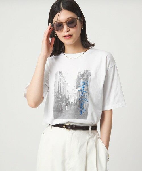 green label relaxing / グリーンレーベル リラクシング カットソー | 【WEB限定】＜at ease＞アソート フォトプリント ショートスリーブ カットソー | 詳細1