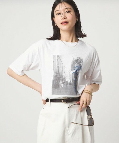 green label relaxing / グリーンレーベル リラクシング カットソー | 【WEB限定】＜at ease＞アソート フォトプリント ショートスリーブ カットソー | 詳細2