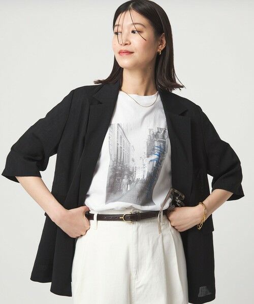 green label relaxing / グリーンレーベル リラクシング カットソー | 【WEB限定】＜at ease＞アソート フォトプリント ショートスリーブ カットソー | 詳細3