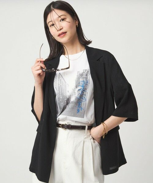 green label relaxing / グリーンレーベル リラクシング カットソー | 【WEB限定】＜at ease＞アソート フォトプリント ショートスリーブ カットソー | 詳細4