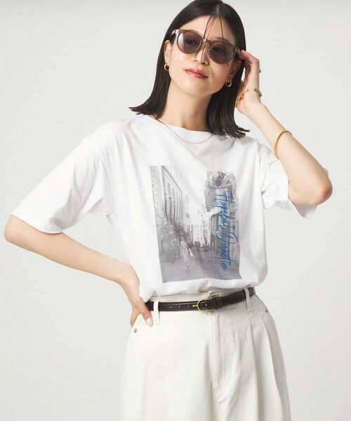 green label relaxing / グリーンレーベル リラクシング カットソー | 【WEB限定】＜at ease＞アソート フォトプリント ショートスリーブ カットソー（その他1）