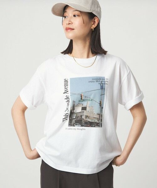 green label relaxing / グリーンレーベル リラクシング カットソー | 【WEB限定】＜at ease＞アソート フォトプリント ショートスリーブ カットソー | 詳細10