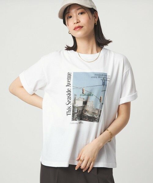 green label relaxing / グリーンレーベル リラクシング カットソー | 【WEB限定】＜at ease＞アソート フォトプリント ショートスリーブ カットソー | 詳細11