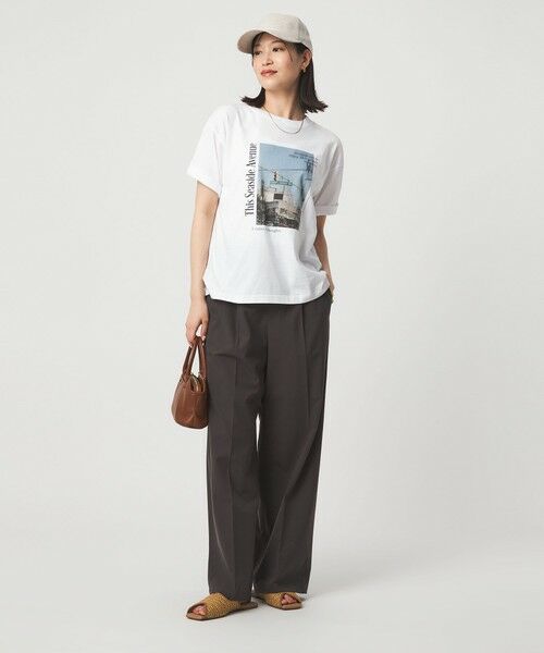 green label relaxing / グリーンレーベル リラクシング カットソー | 【WEB限定】＜at ease＞アソート フォトプリント ショートスリーブ カットソー | 詳細13