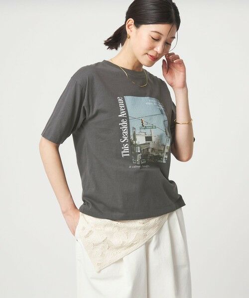 green label relaxing / グリーンレーベル リラクシング カットソー | 【WEB限定】＜at ease＞アソート フォトプリント ショートスリーブ カットソー | 詳細22