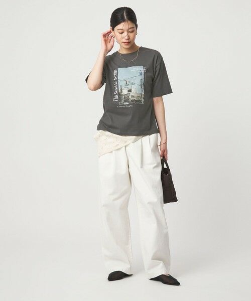 green label relaxing / グリーンレーベル リラクシング カットソー | 【WEB限定】＜at ease＞アソート フォトプリント ショートスリーブ カットソー | 詳細25