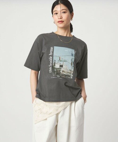 green label relaxing / グリーンレーベル リラクシング カットソー | 【WEB限定】＜at ease＞アソート フォトプリント ショートスリーブ カットソー（その他4）