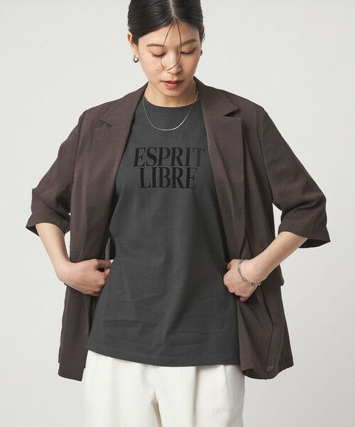 green label relaxing / グリーンレーベル リラクシング カットソー | 【WEB限定】＜at ease＞フロッキープリント カットソー | 詳細11