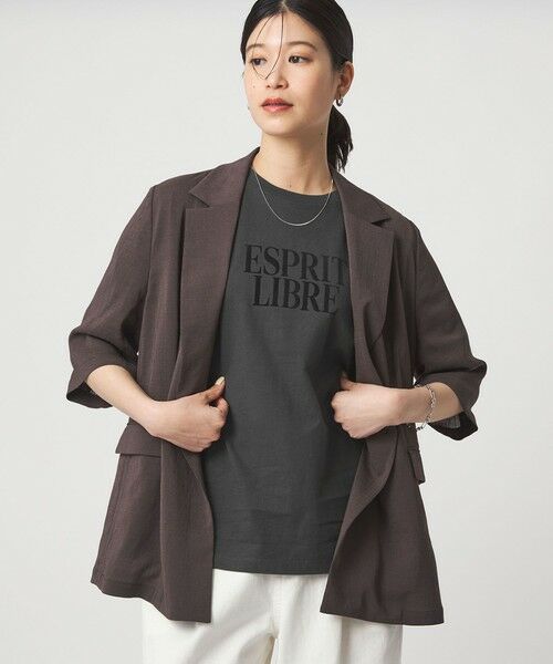 green label relaxing / グリーンレーベル リラクシング カットソー | 【WEB限定】＜at ease＞フロッキープリント カットソー | 詳細8