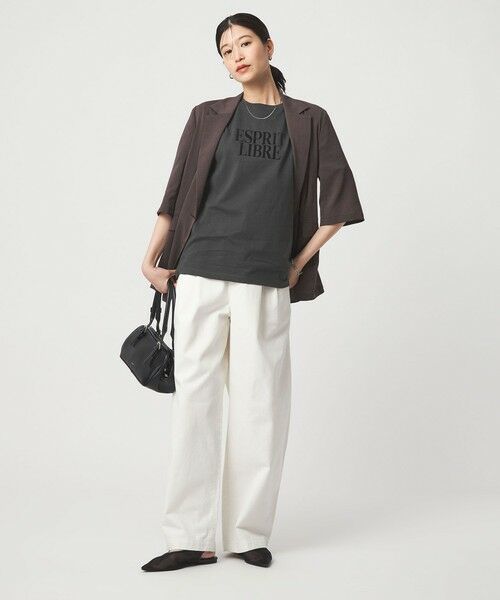 green label relaxing / グリーンレーベル リラクシング カットソー | 【WEB限定】＜at ease＞フロッキープリント カットソー | 詳細10