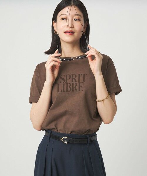 green label relaxing / グリーンレーベル リラクシング カットソー | 【WEB限定】＜at ease＞フロッキープリント カットソー | 詳細19
