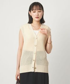 green label relaxing / グリーンレーベル リラクシング ベスト | ペーパー ニット ジレ ウォッシャブル