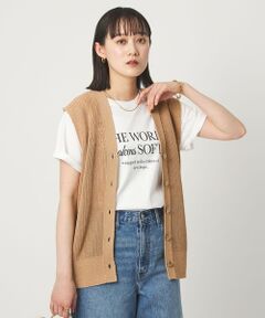 green label relaxing / グリーンレーベル リラクシング ベスト | ペーパー ニット ジレ ウォッシャブル